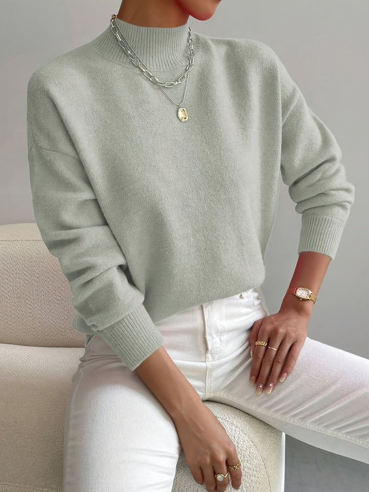 Astra - Camisola de gola alta de corte descontraído