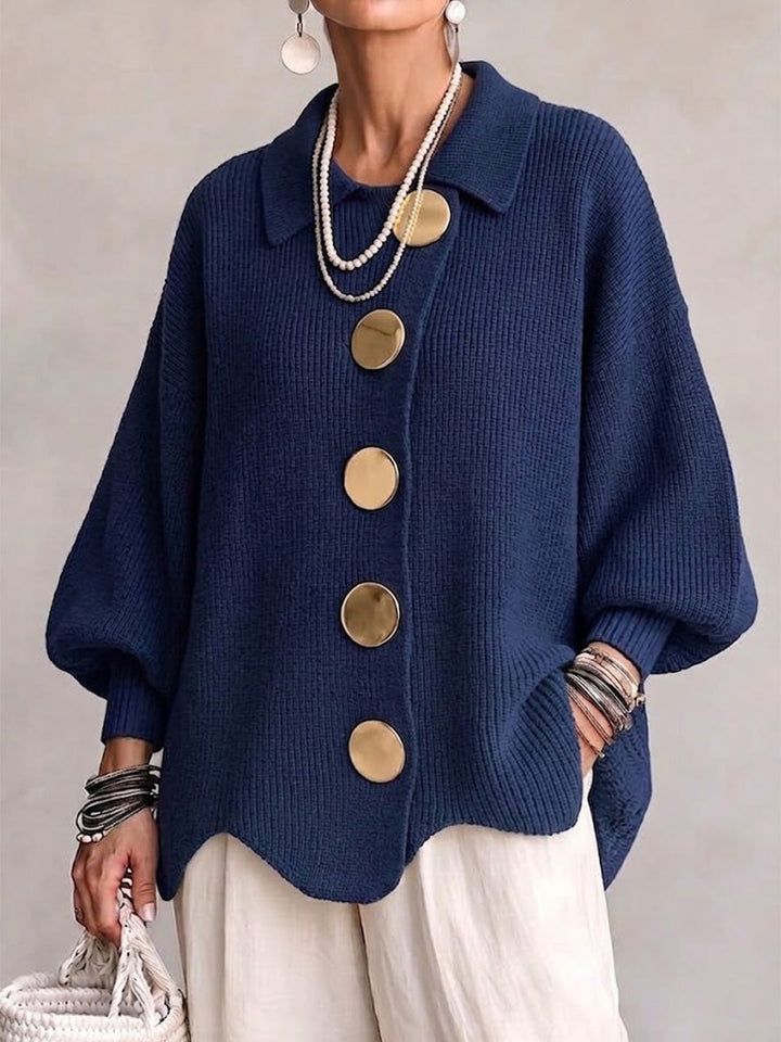 Kaelinae - Cardigan oversize de peso elevado