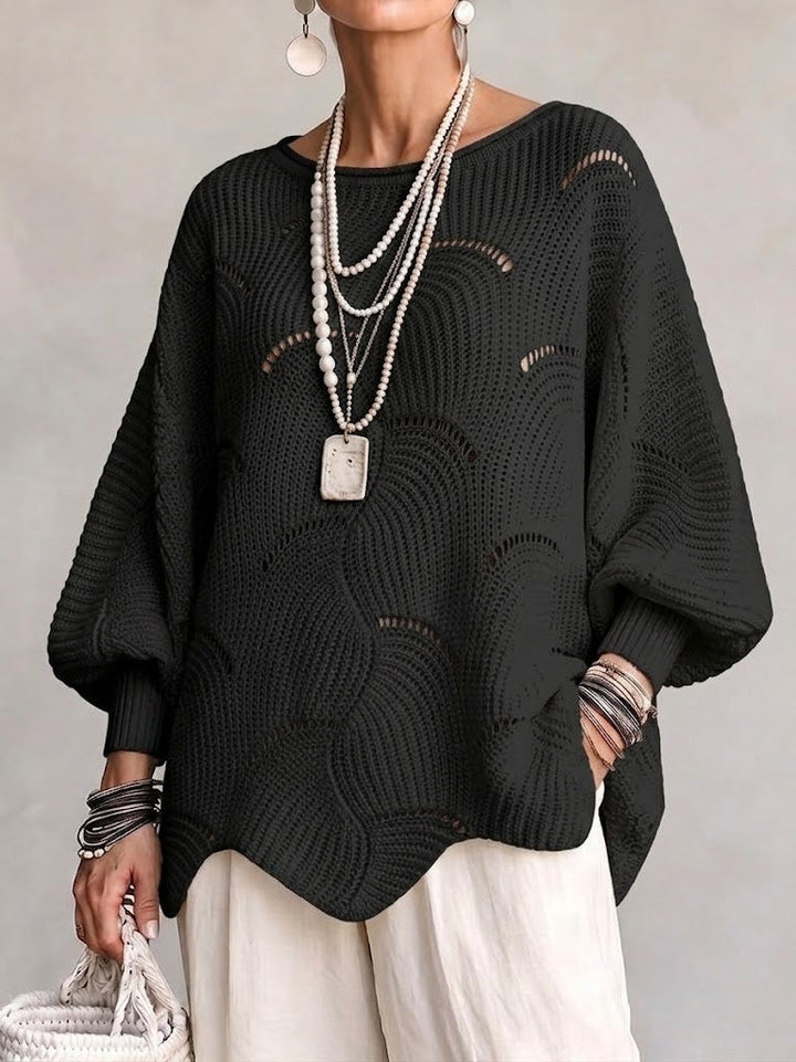 Coravina - Camisola texturizada em ponto aberto