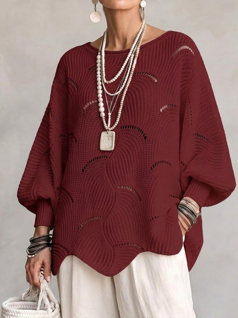 Coravina - Camisola texturizada em ponto aberto