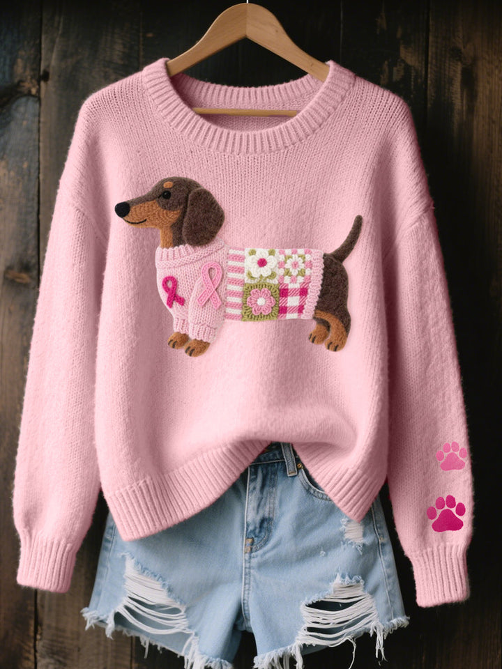 Caravine - Camisola de malha patchwork para cães