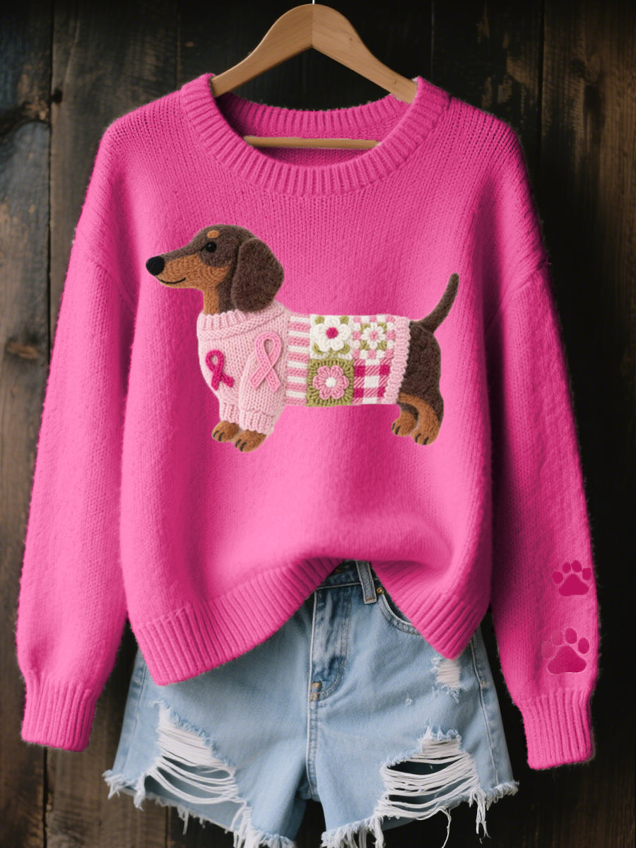 Caravine - Camisola de malha patchwork para cães