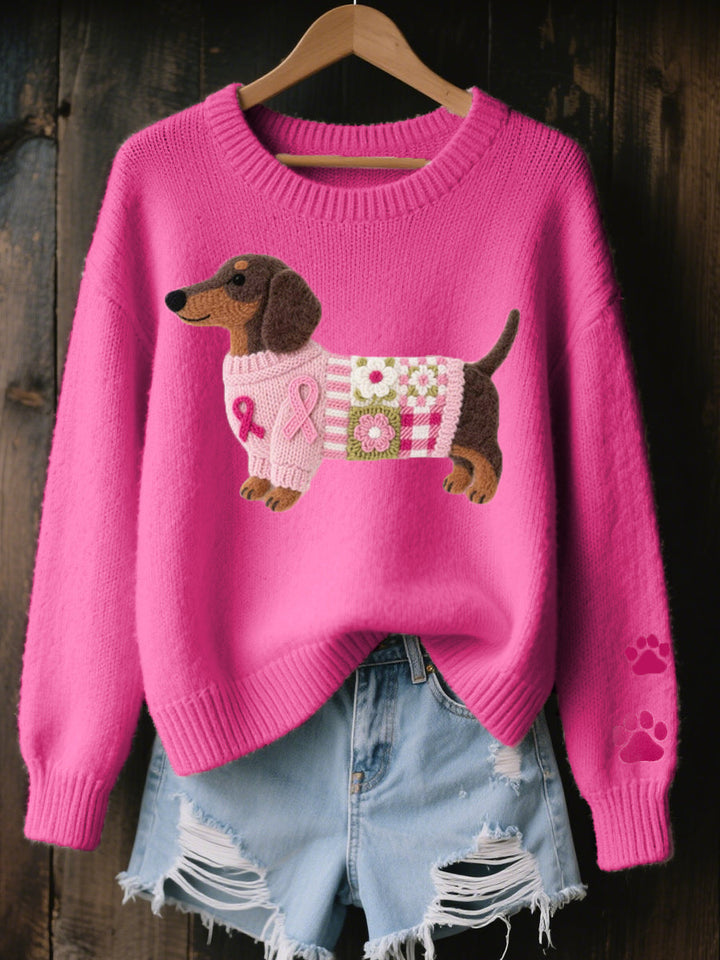 Caravine - Camisola de malha patchwork para cães
