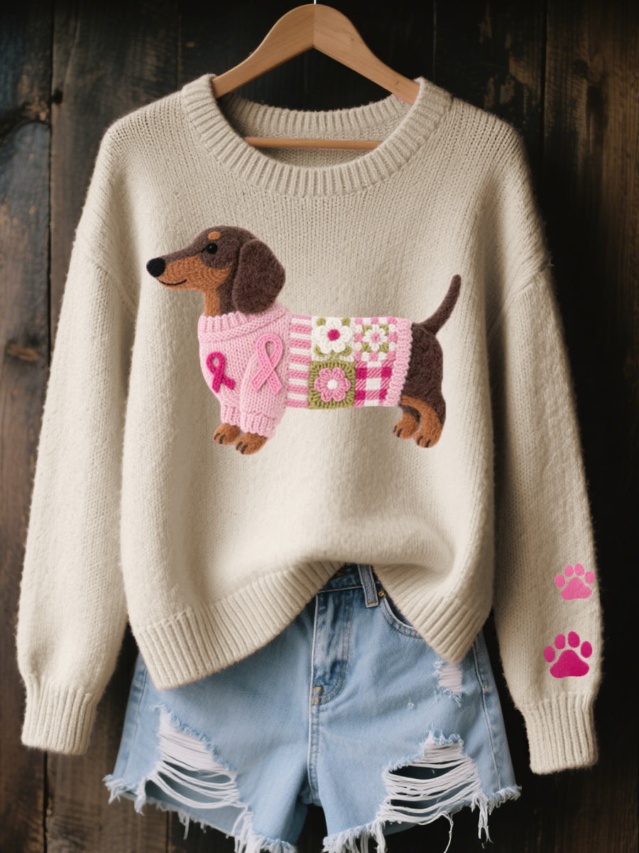 Caravine - Camisola de malha patchwork para cães