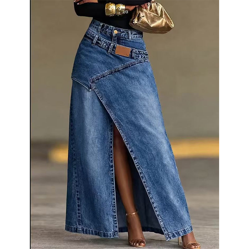 Anella - Saia maxi de lavagem vintage