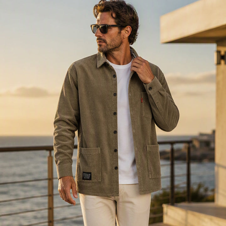 Jasten - Sobrecamisa vintage em bombazina