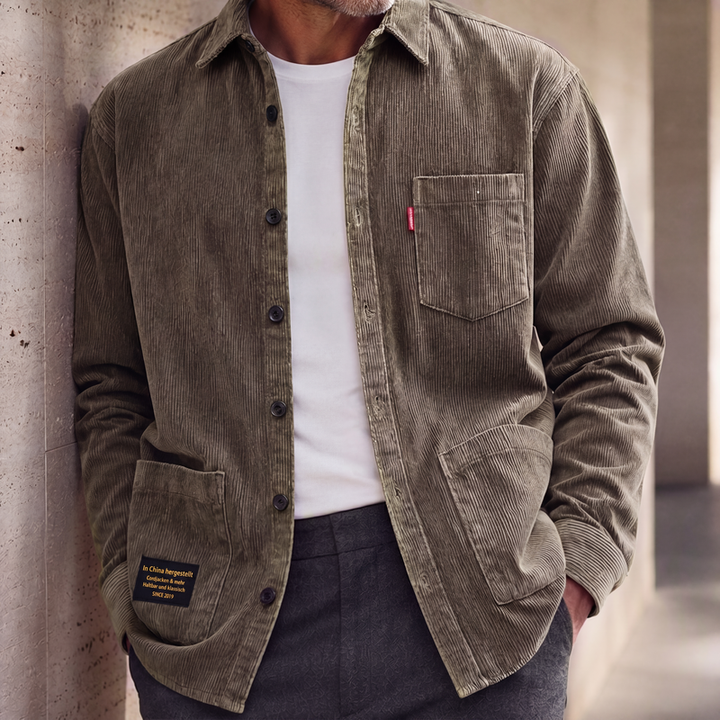 Jasten - Sobrecamisa vintage em bombazina