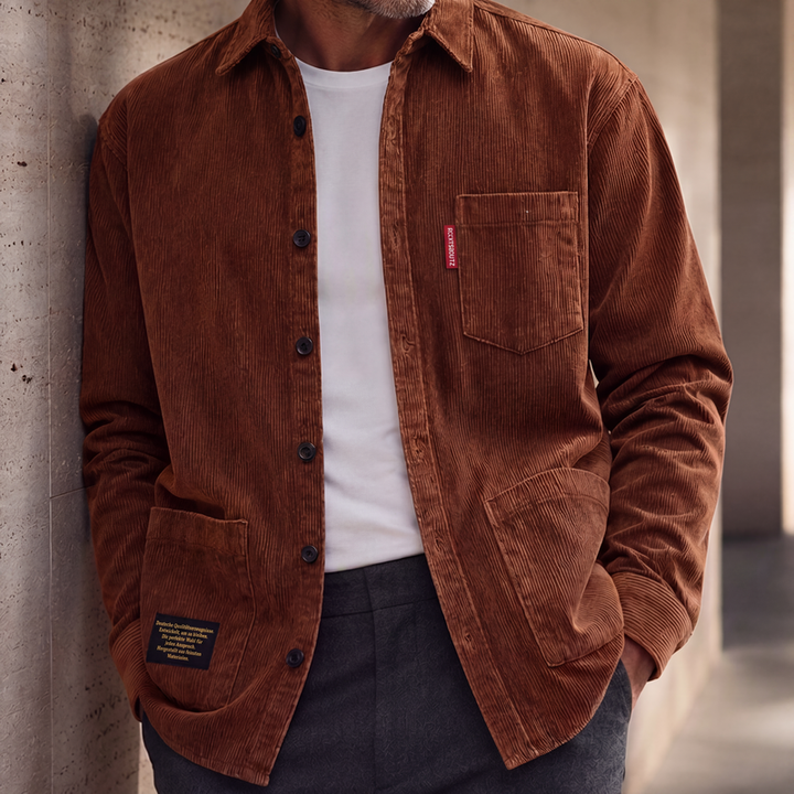 Jasten - Sobrecamisa vintage em bombazina